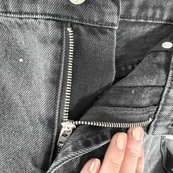 REVOLVE GENERATION LOVE Love Freya Crystal Denim Shorts Washed Black Size M - Picture 5 of 6